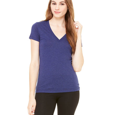 8435 Bella + Canvas Ladies' Triblend Short-Sleeve Deep V-Neck T-Shirt