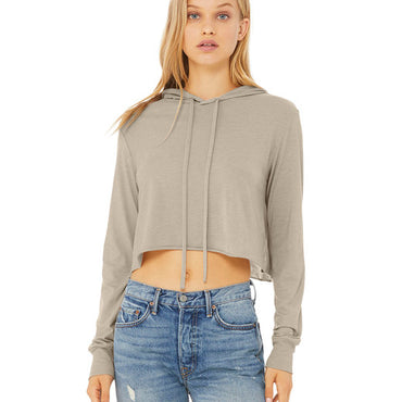 8512 Bella + Canvas Ladies' Cropped Long Sleeve Hoodie T-Shirt