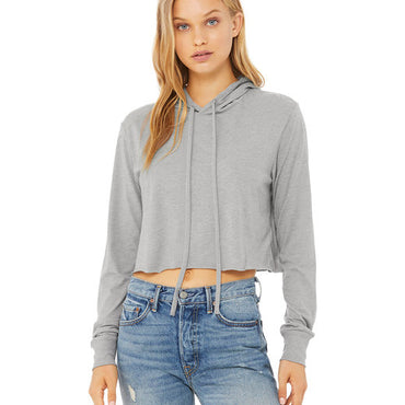 8512 Bella + Canvas Ladies' Cropped Long Sleeve Hoodie T-Shirt