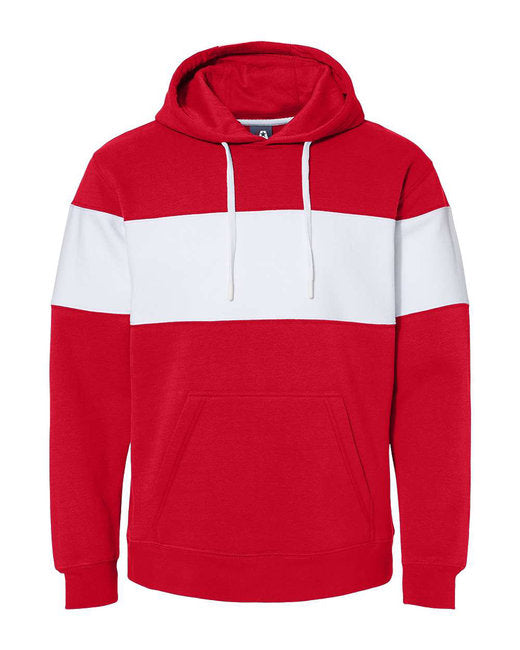 8644JA J America Men's Varsity Pullover Hooded Sweatshirt