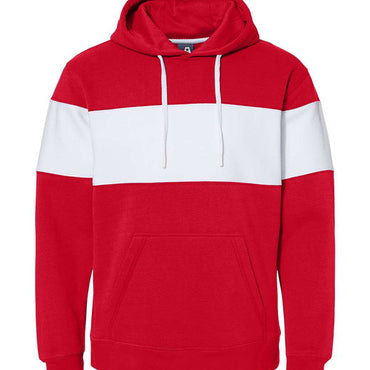 8644JA J America Men's Varsity Pullover Hooded Sweatshirt