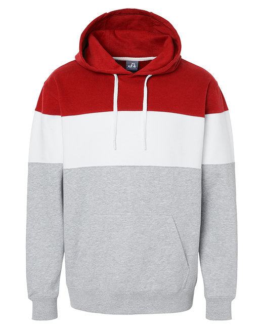 8644JA J America Men's Varsity Pullover Hooded Sweatshirt