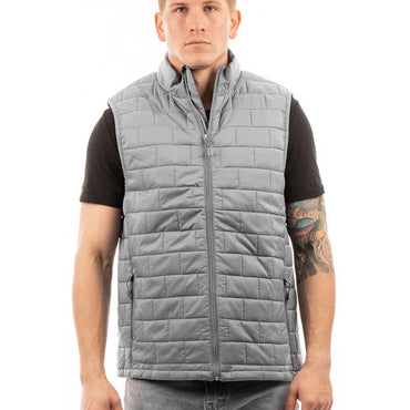 8703BU Burnside Adult Box Quilted Puffer Vest