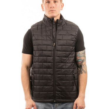 8703BU Burnside Adult Box Quilted Puffer Vest