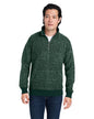 8713JA J America Unisex Aspen Fleece Quarter-Zip Sweatshirt