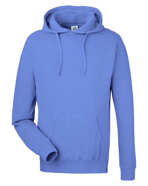 8730JA J America Unisex Pigment Dyed Fleece Hooded Sweatshirt