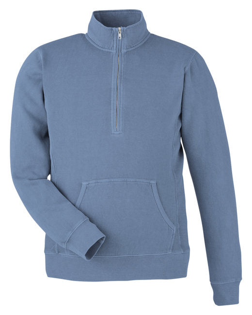 8732JA J America Unisex Pigment Dyed Fleece Quarter-Zip