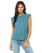 8804 Bella + Canvas Ladies' Flowy Muscle T-Shirt with Rolled Cuff