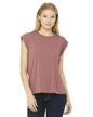 8804 Bella + Canvas Ladies' Flowy Muscle T-Shirt with Rolled Cuff