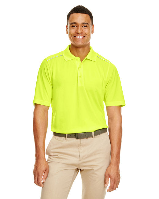 88181R CORE365 Men's Radiant Performance Piqué Polo with Reflective Piping