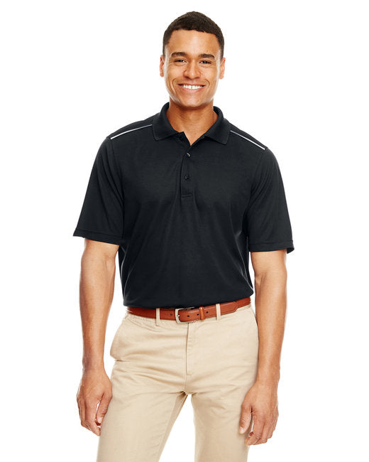 88181R CORE365 Men's Radiant Performance Piqué Polo with Reflective Piping