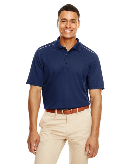 88181R CORE365 Men's Radiant Performance Piqué Polo with Reflective Piping