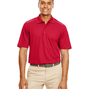 88181R CORE365 Men's Radiant Performance Piqué Polo with Reflective Piping