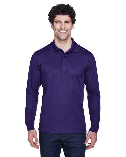 88192 CORE365 Men's Pinnacle Performance Long-Sleeve Piqué Polo