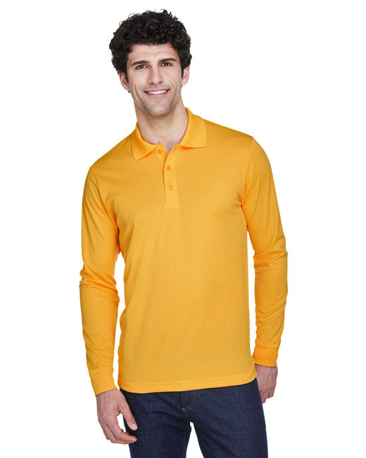 88192 CORE365 Men's Pinnacle Performance Long-Sleeve Piqué Polo