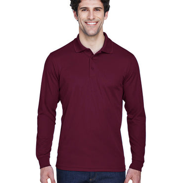 88192 CORE365 Men's Pinnacle Performance Long-Sleeve Piqué Polo