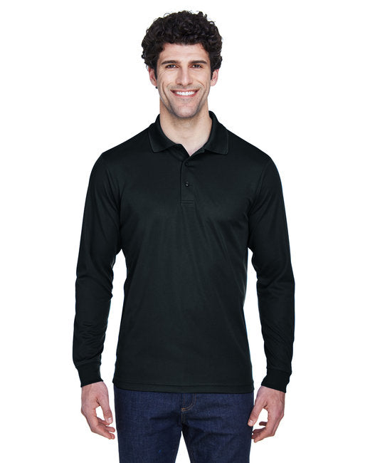 88192 CORE365 Men's Pinnacle Performance Long-Sleeve Piqué Polo