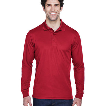 88192 CORE365 Men's Pinnacle Performance Long-Sleeve Piqué Polo