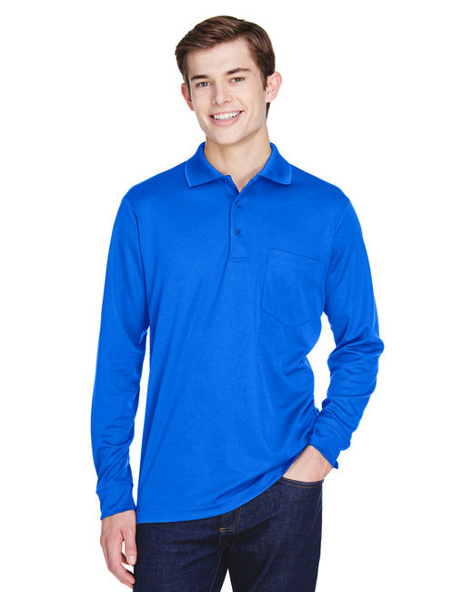 88192P CORE365 Adult Pinnacle Performance Long-Sleeve Piqué Polo with Pocket