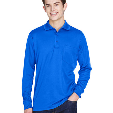 88192P CORE365 Adult Pinnacle Performance Long-Sleeve Piqué Polo with Pocket