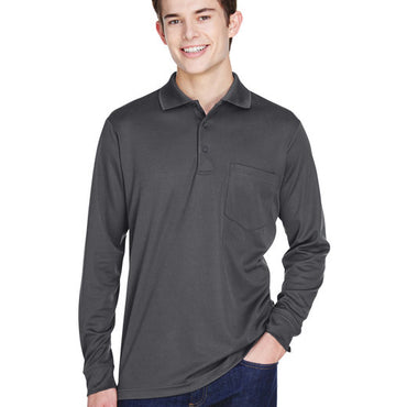 88192P CORE365 Adult Pinnacle Performance Long-Sleeve Piqué Polo with Pocket