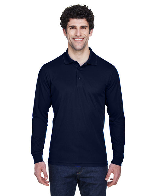 88192T CORE365 Men's Tall Pinnacle Performance Long-Sleeve Piqué Polo