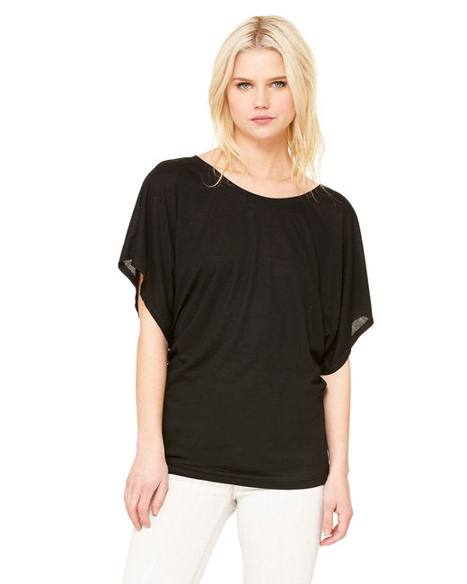 8821 Bella + Canvas Ladies' Flowy Draped Sleeve Dolman T-Shirt