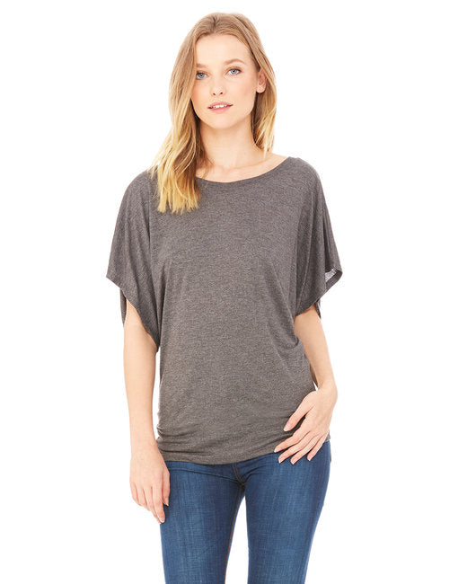 8821 Bella + Canvas Ladies' Flowy Draped Sleeve Dolman T-Shirt