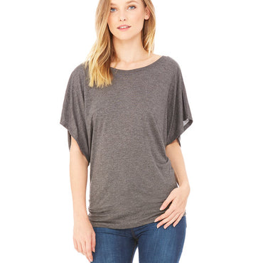 8821 Bella + Canvas Ladies' Flowy Draped Sleeve Dolman T-Shirt