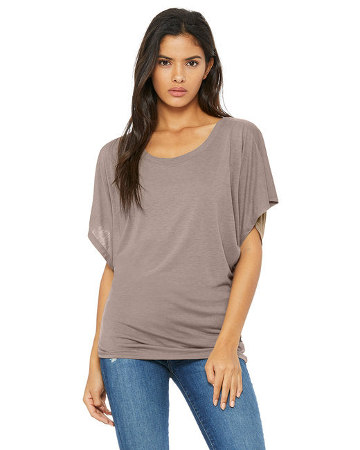 8821 Bella + Canvas Ladies' Flowy Draped Sleeve Dolman T-Shirt