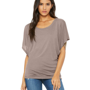 8821 Bella + Canvas Ladies' Flowy Draped Sleeve Dolman T-Shirt