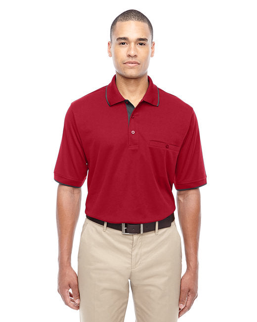 88222 CORE365 Men's Motive Performance Piqué Polo with Tipped Collar