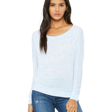 8850 Bella + Canvas Ladies' Flowy Long-Sleeve Off Shoulder T-Shirt