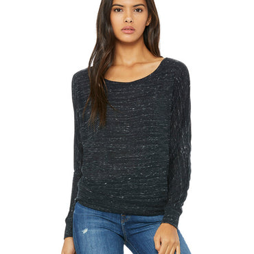 8850 Bella + Canvas Ladies' Flowy Long-Sleeve Off Shoulder T-Shirt