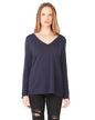 8855 Bella + Canvas Ladies' Flowy Long-Sleeve V-Neck