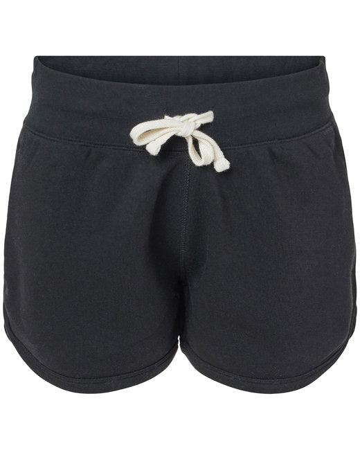 8856JA J America Ladies Triblend Fleece Short