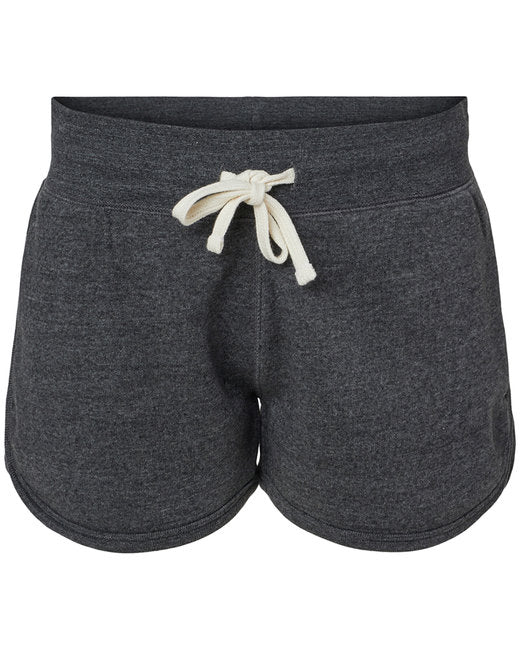 8856JA J America Ladies Triblend Fleece Short