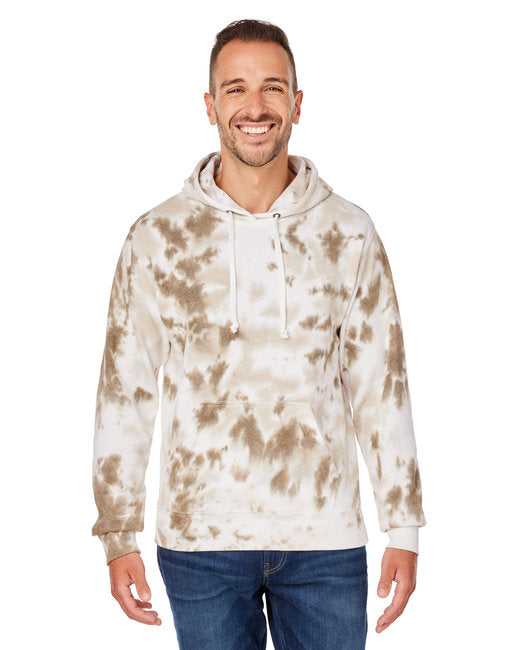 8861JA J America Adult Tie-Dye Pullover Hooded Sweatshirt