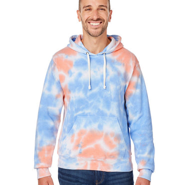 8861JA J America Adult Tie-Dye Pullover Hooded Sweatshirt