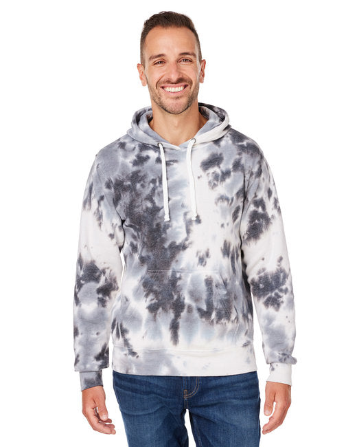 8861JA J America Adult Tie-Dye Pullover Hooded Sweatshirt