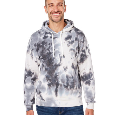 8861JA J America Adult Tie-Dye Pullover Hooded Sweatshirt