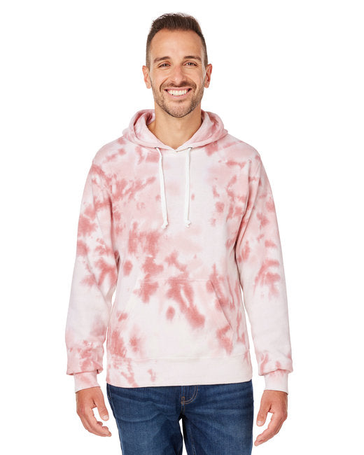 8861JA J America Adult Tie-Dye Pullover Hooded Sweatshirt