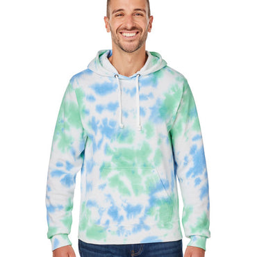 8861JA J America Adult Tie-Dye Pullover Hooded Sweatshirt