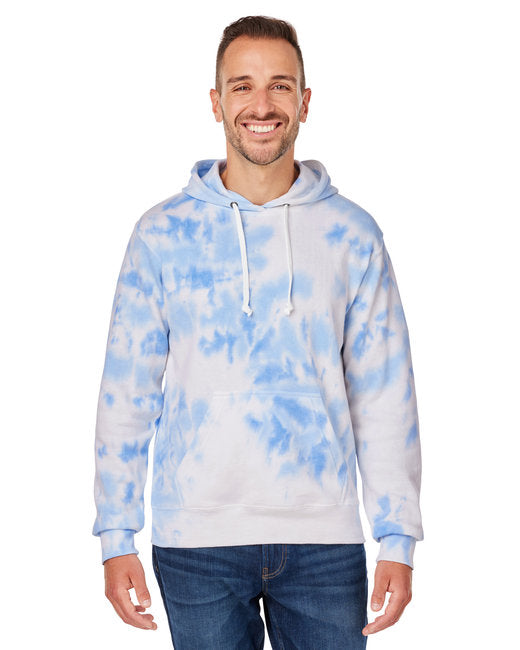 8861JA J America Adult Tie-Dye Pullover Hooded Sweatshirt