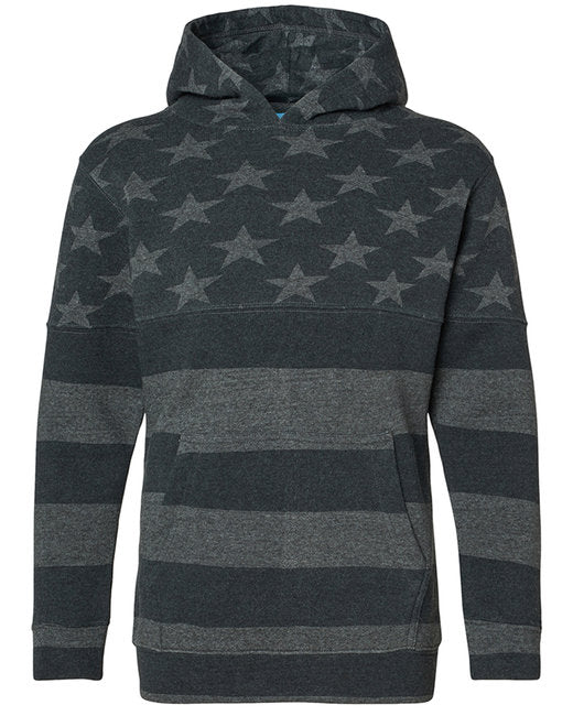 8880JA J America Youth Triblend Pullover Hooded Sweatshirt