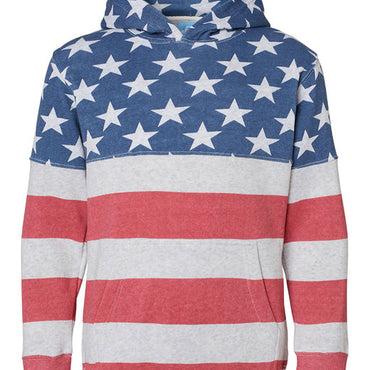 8880JA J America Youth Triblend Pullover Hooded Sweatshirt