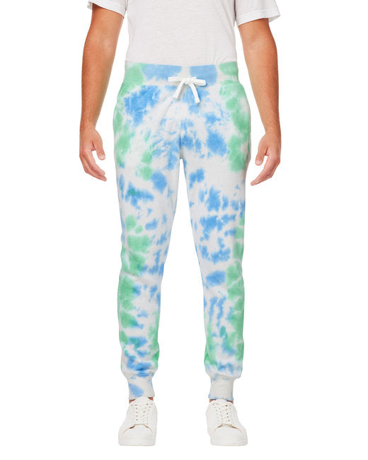 8884JA J America Adult Tie Dye Fleece Jogger