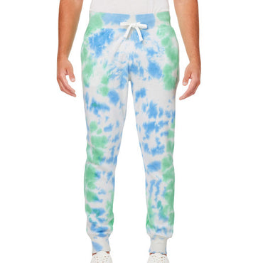 8884JA J America Adult Tie Dye Fleece Jogger