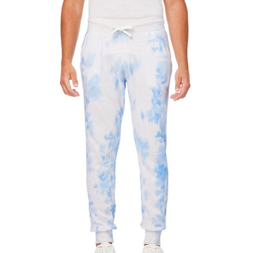 8884JA J America Adult Tie Dye Fleece Jogger