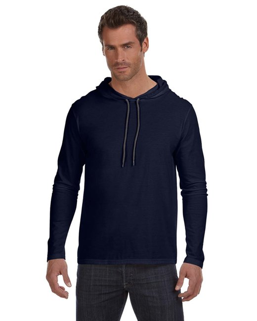 987AN Gildan Adult Lightweight Long-Sleeve Hooded T-Shirt